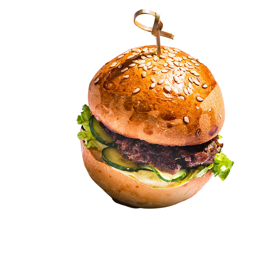 Mini BBQ Pulled Shiitake Burger | 16 portions