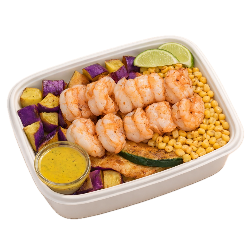 Baked Prawns Plate
