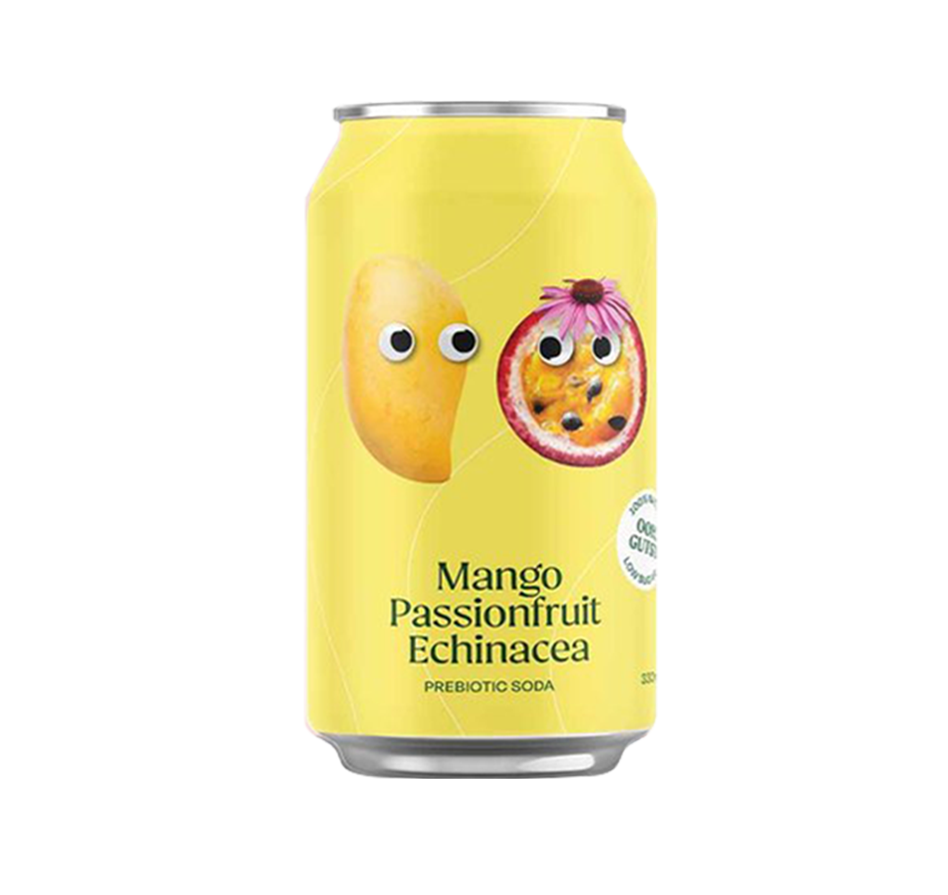 Prebiotic Mango Passion Echinacea Soda | 1 Can