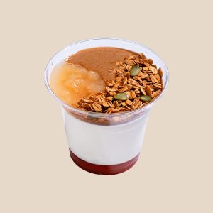 Pear Compote Almond Yoghurt with Granola